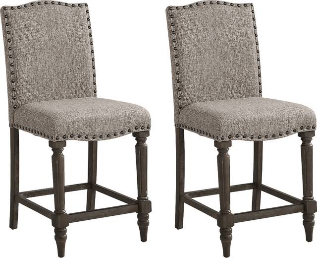 Melian Woods Oatmeal Counter Height Stool, Set of 2 - Thumbnail - Image 1