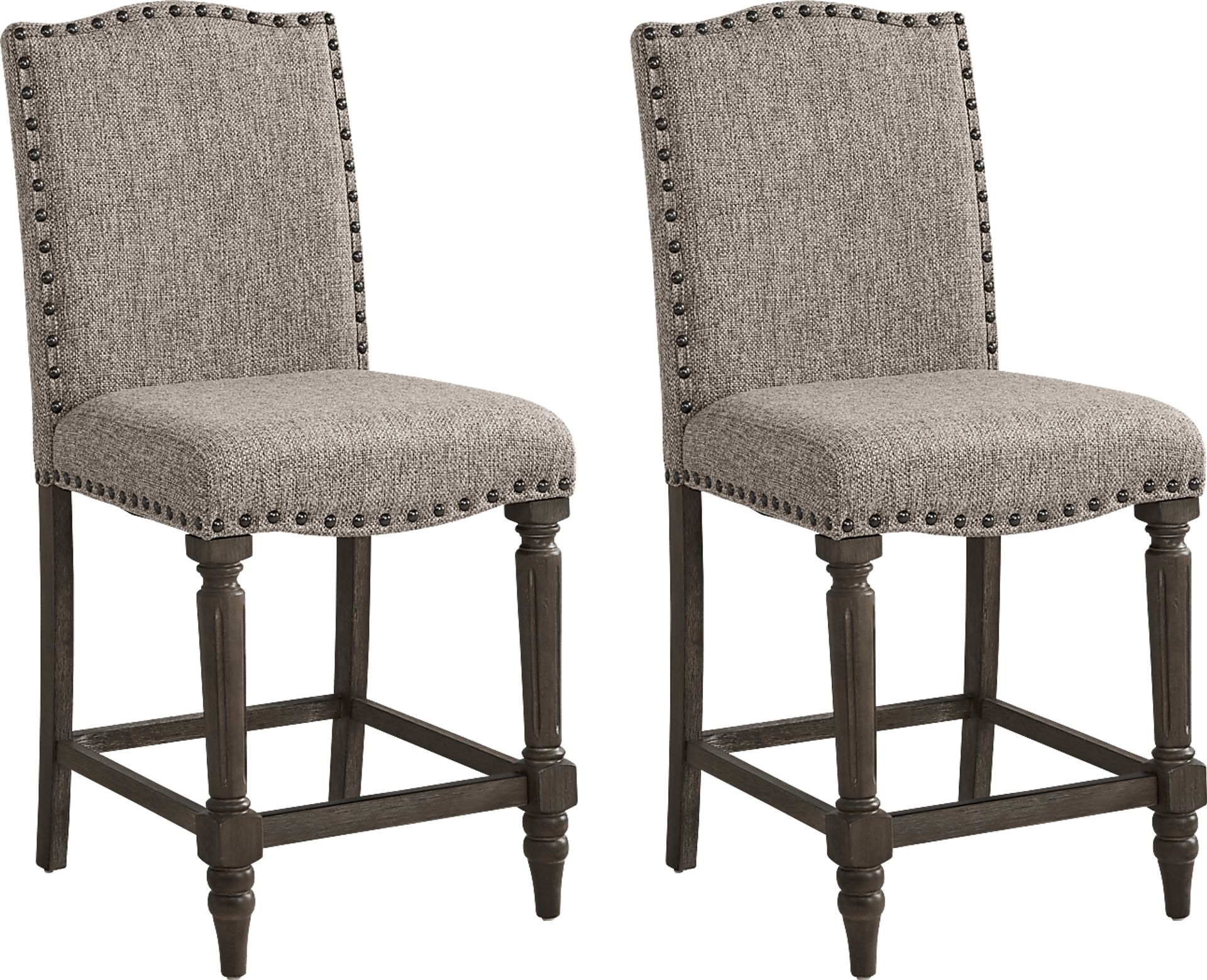Melian Woods Oatmeal Counter Height Stool, Set of 2 - Image 1