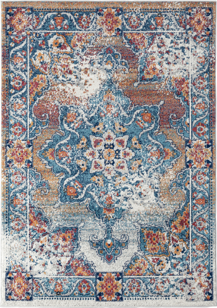 Melidon Orange 7'9 x 9'9 Rug - Image 1