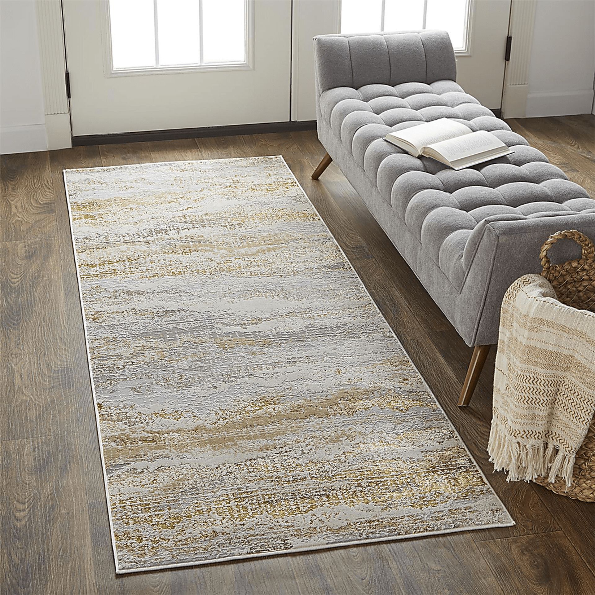 Melirane Gold 2'10 x 7'10 Runner Rug - Image 2