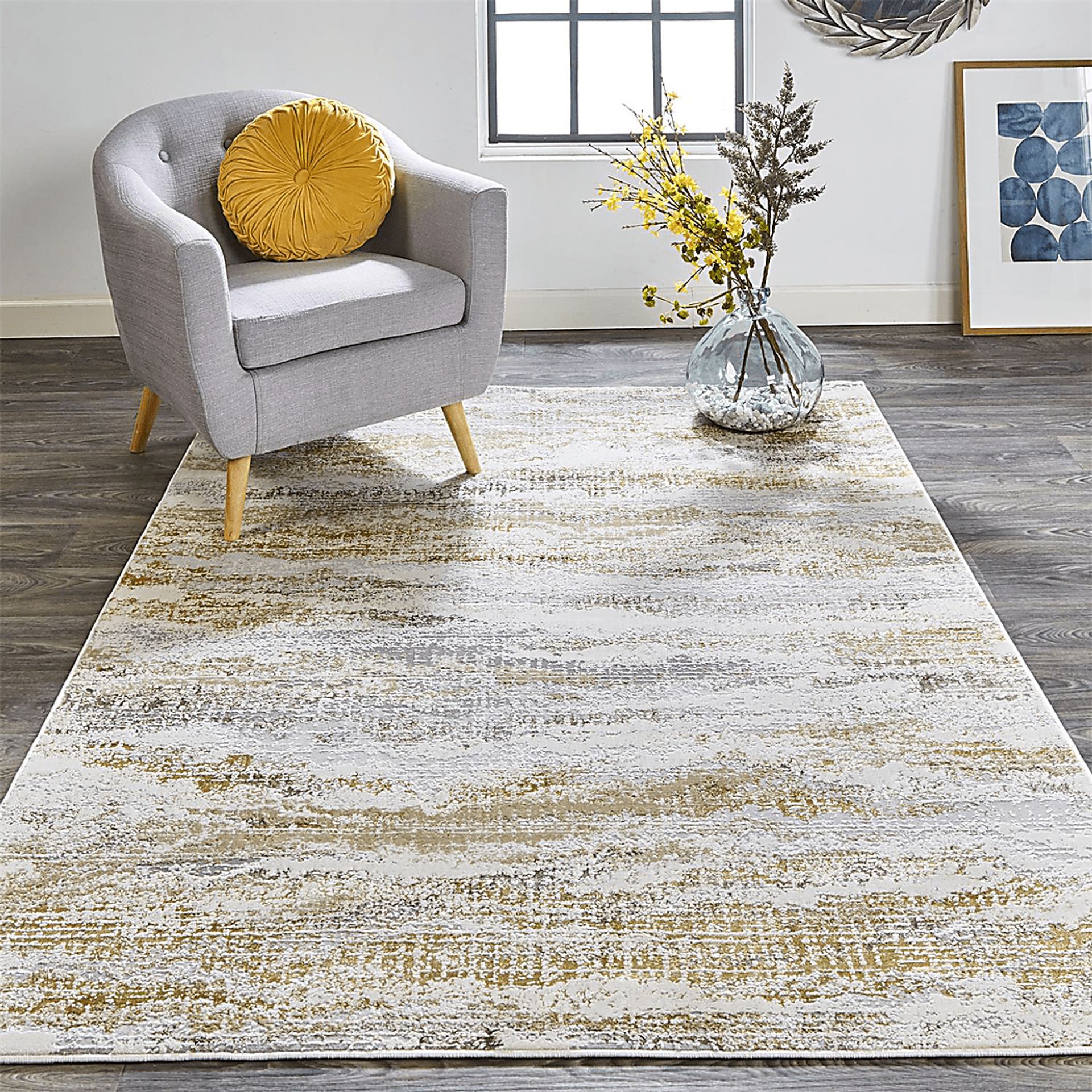 Melirane Gold 8' x 10' Rug - Image 2