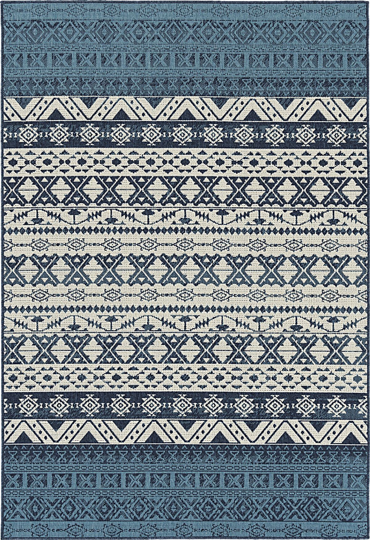 Melito Navy Blue Rugs | Rooms to Go