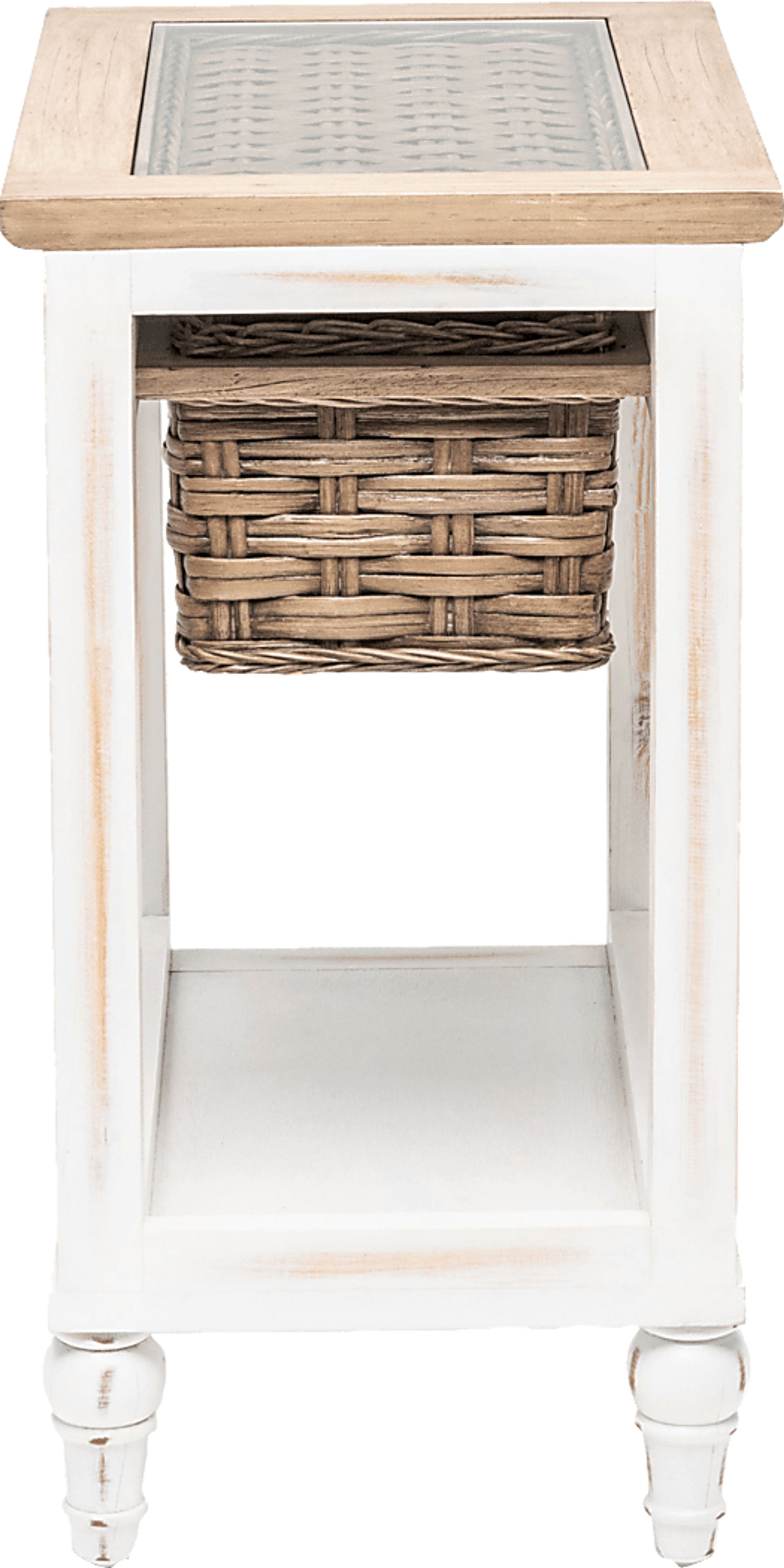 Melkre White Chairside Table - Image 9