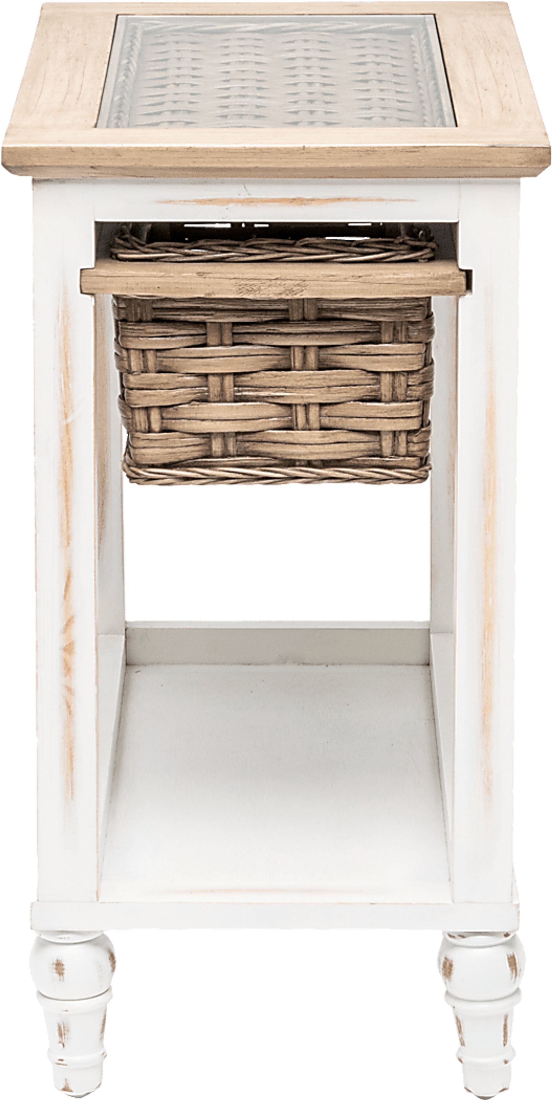 Melkre White Chairside Table - Image 10