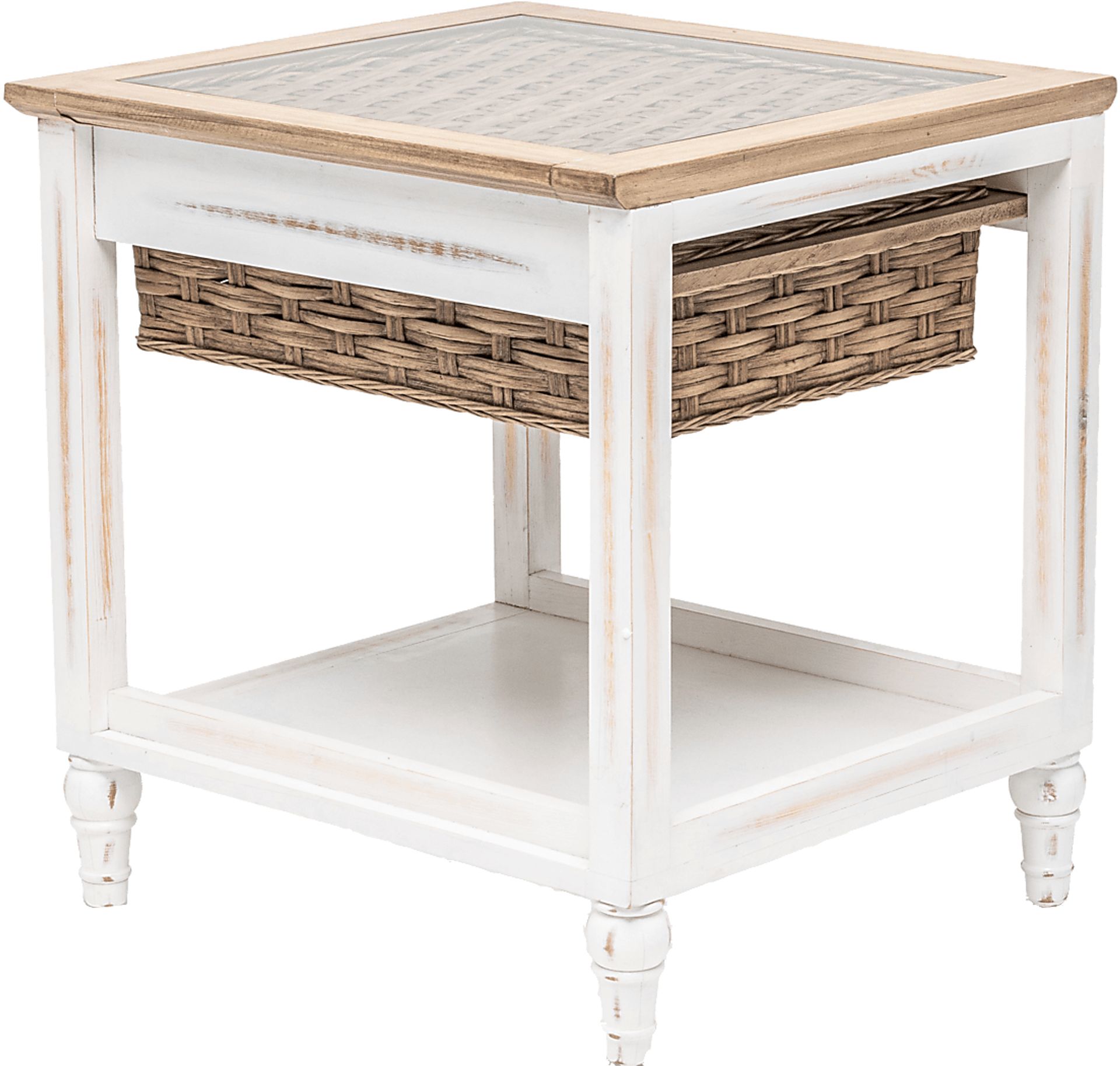 Melkre White End Table - Image 1