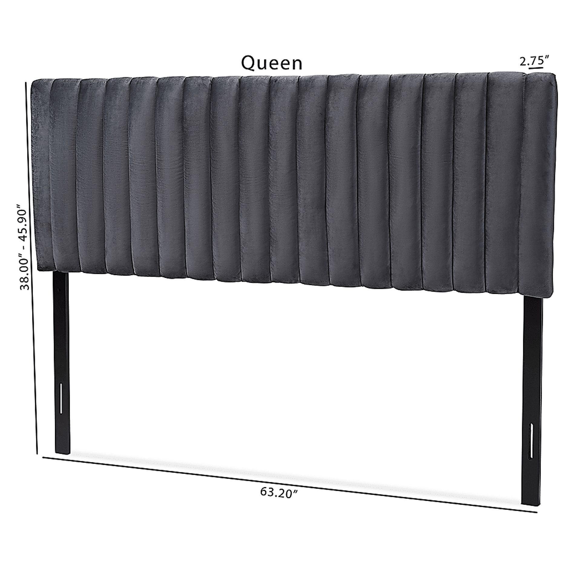 Mellany Gray Queen Headboard - Image 5