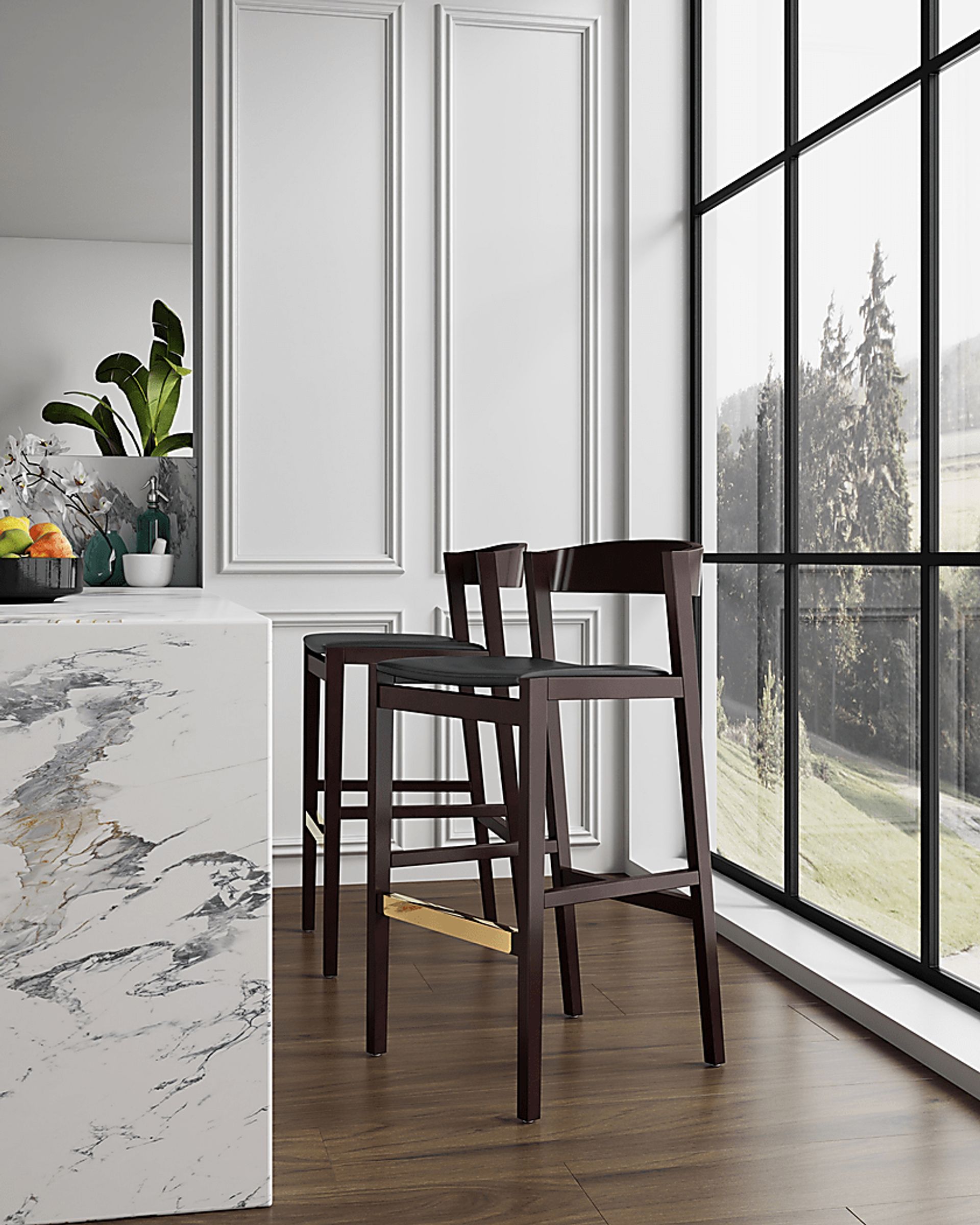 Melliville Black Barstool - Image 3