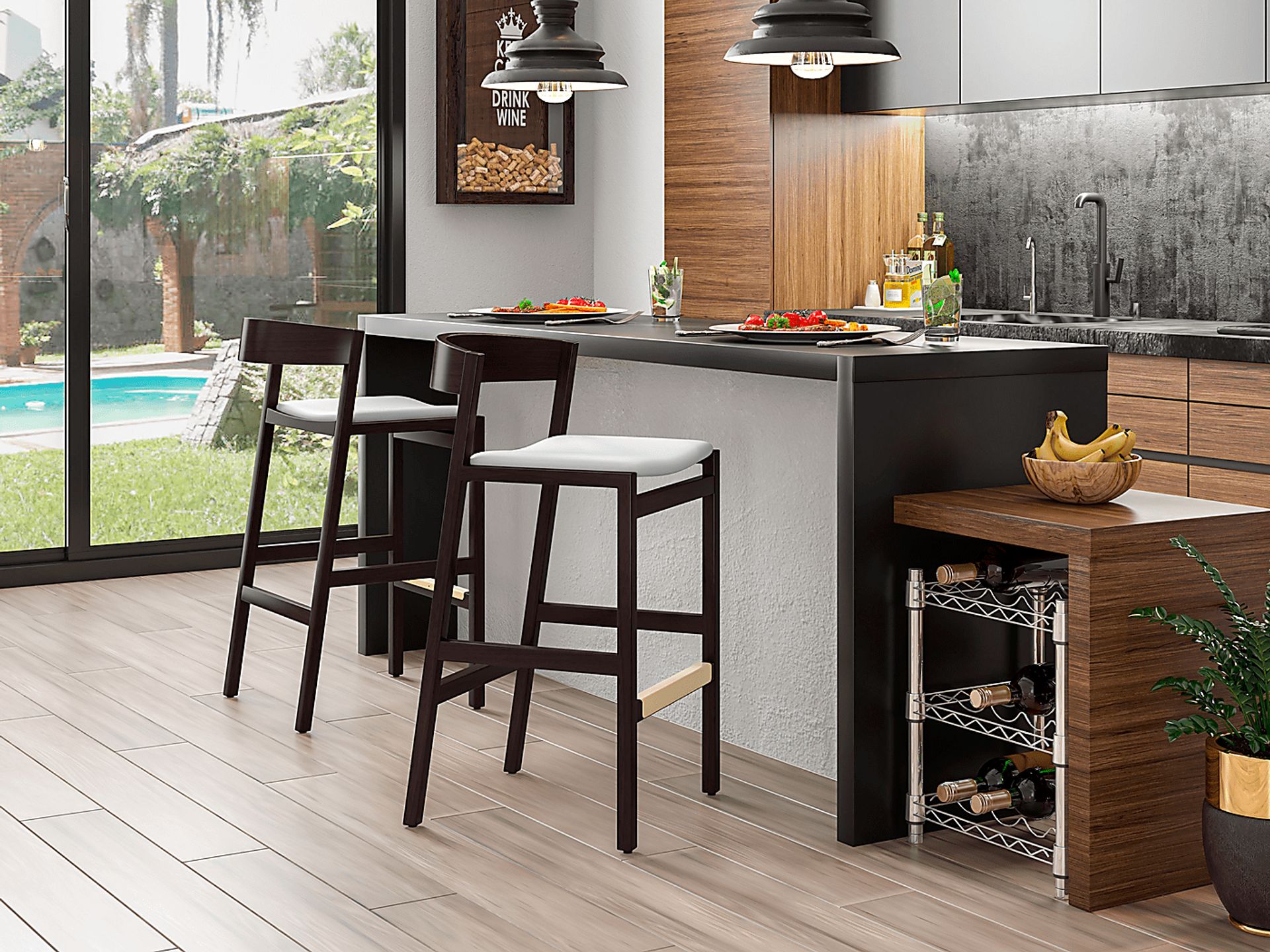 Melliville Ivory Barstool - Image 2