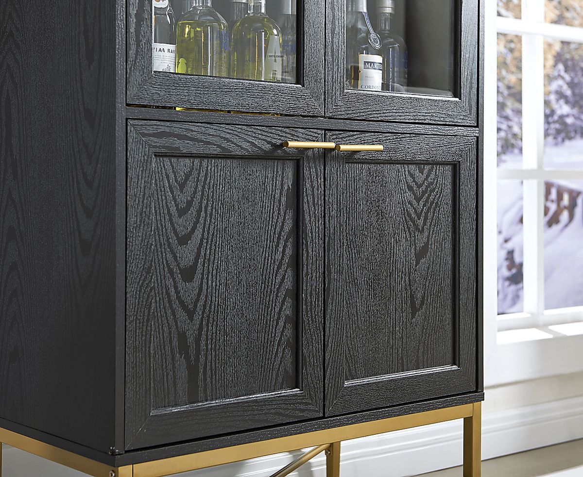 Mellodia Black Black,Colors Server | Rooms to Go