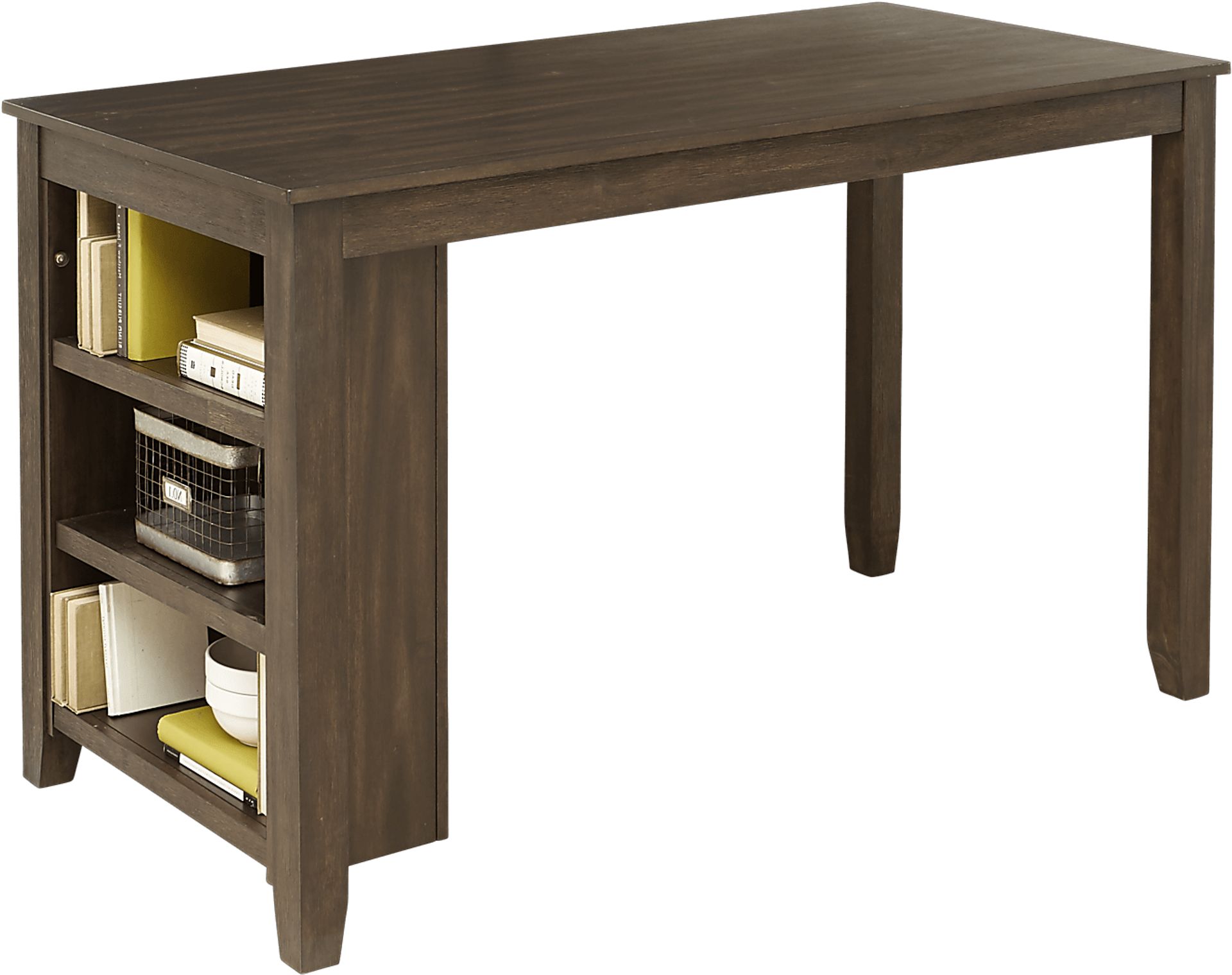 Mellow Morning Brown Kitchen Island Counter Height Dining Table - Image 2
