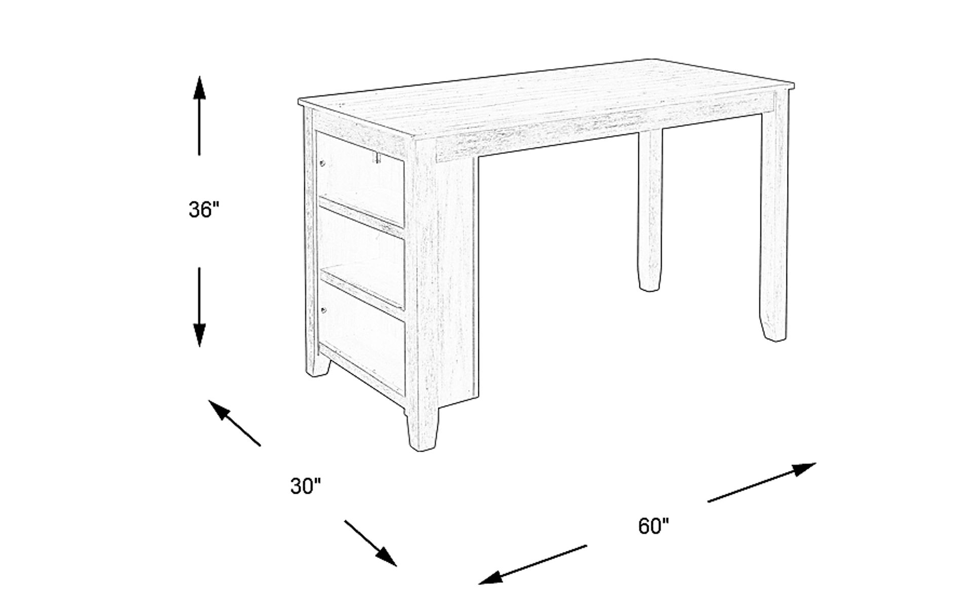 Dimension Image. Please refer to the Dimension Tab on this page for dimension details.