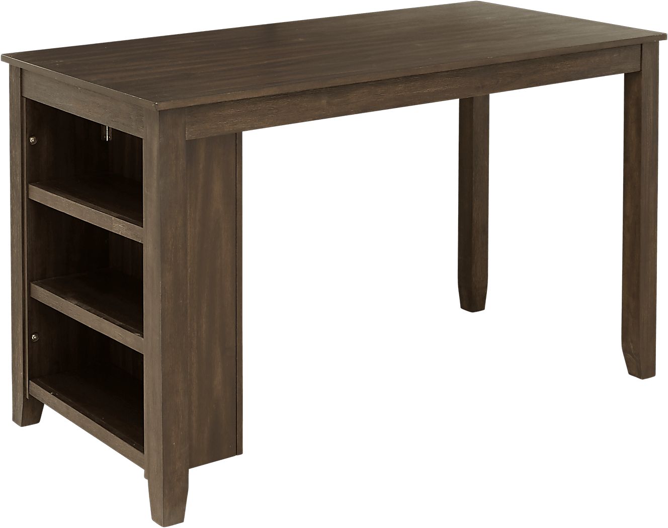 Mellow Morning Brown Kitchen Island Counter Height Dining Table - Rooms ...