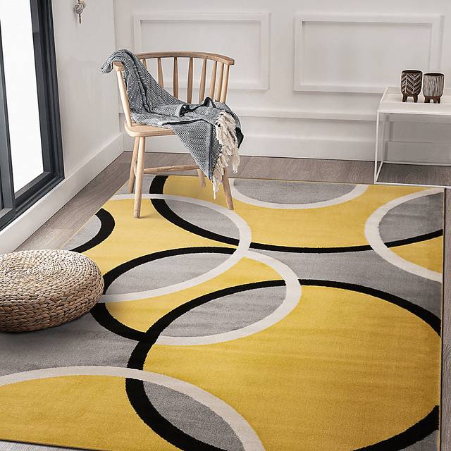 Melneras Yellow 5'3 x 7'3 Rug - Thumbnail - Image 3