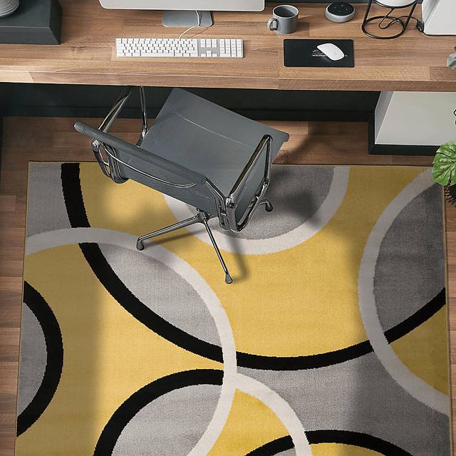 Melneras Yellow 5'3 x 7'3 Rug - Thumbnail - Image 4