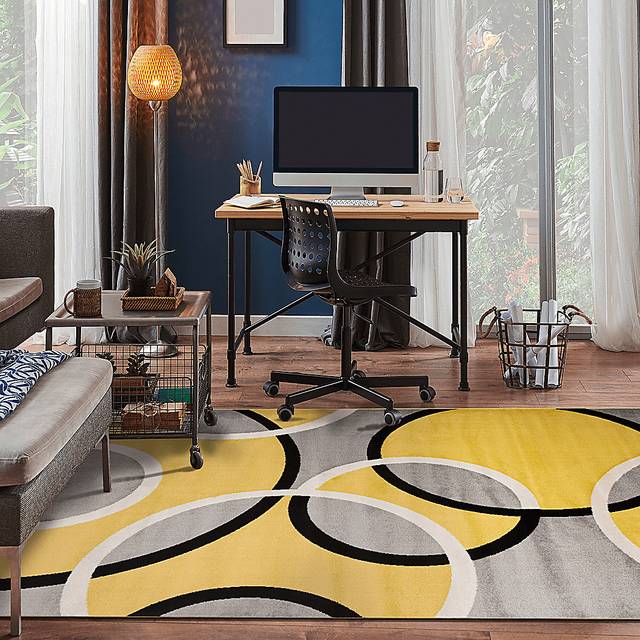 Melneras Yellow 5'3 x 7'3 Rug - Thumbnail - Image 5