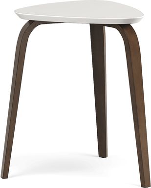 Melodina White End Table