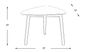 Melodina White Guitar Pick Dining Table