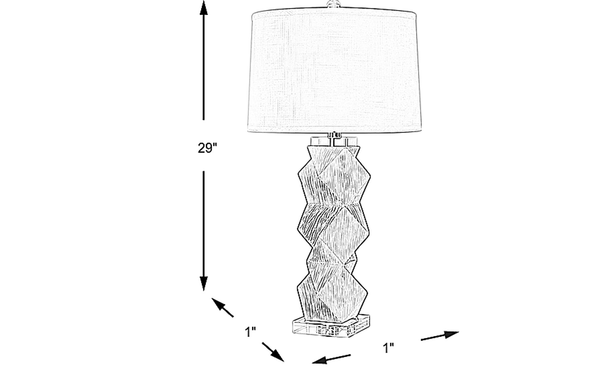 Dimension Image. Please refer to the Dimension Tab on this page for dimension details.
