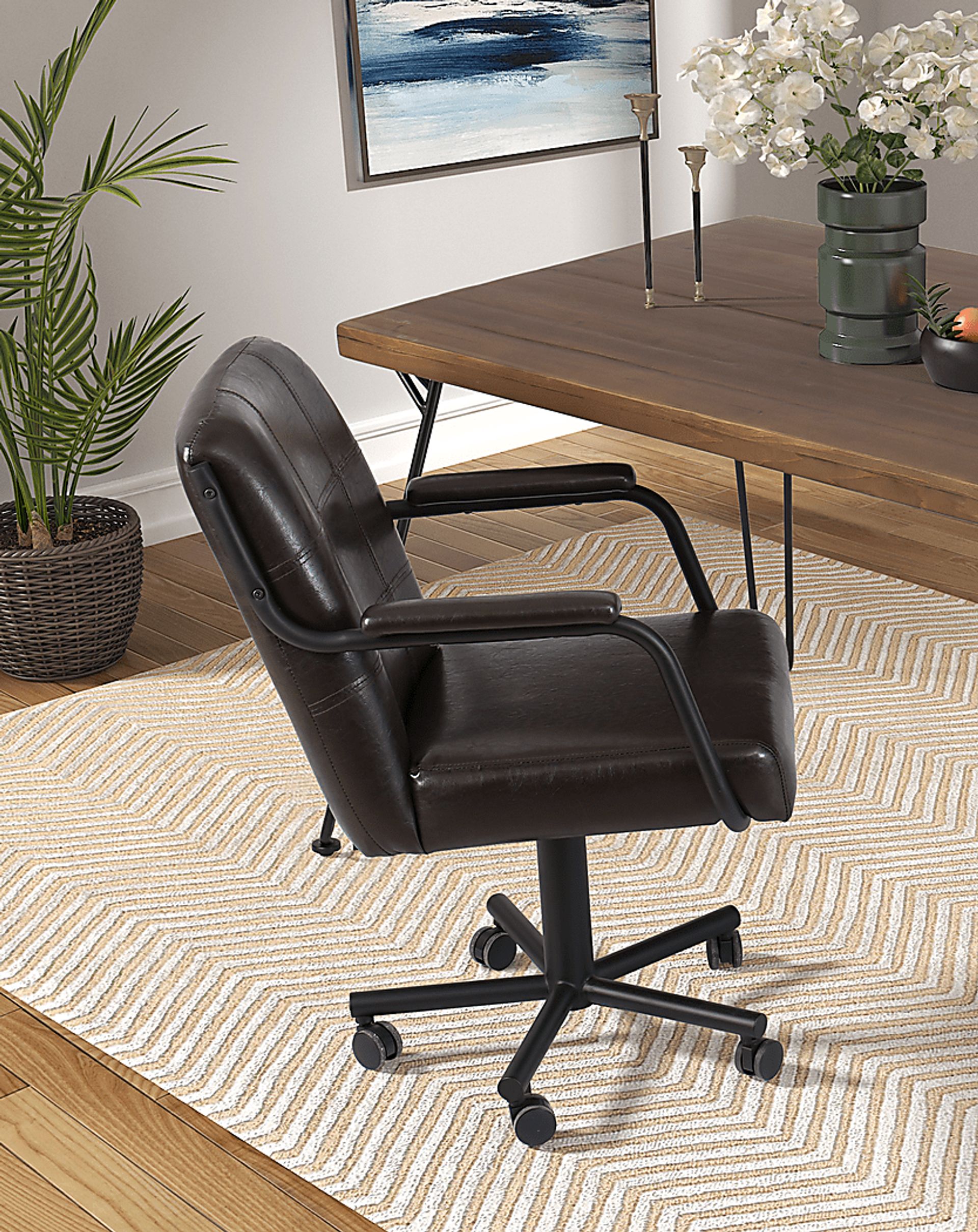 Meloran Brown Desk Chair - Image 6
