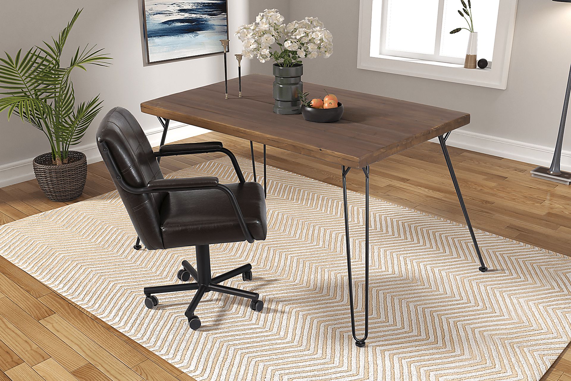 Meloran Brown Desk Chair - Image 7