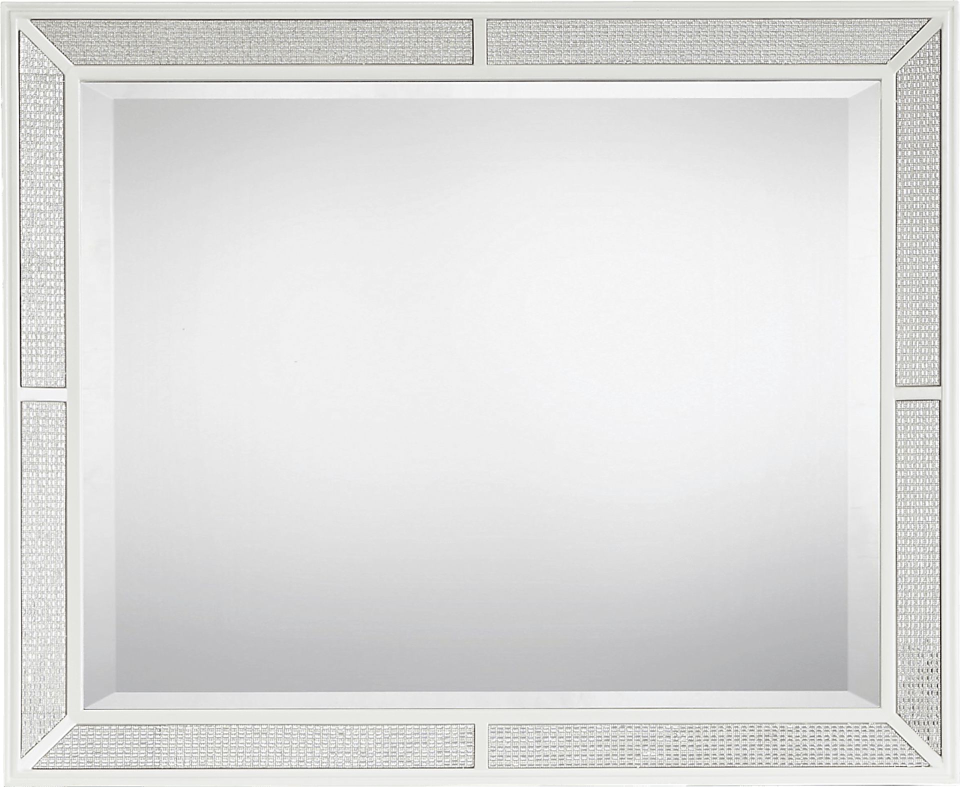 Melrose White 7 Pc King Upholstered Bedroom - Image 9