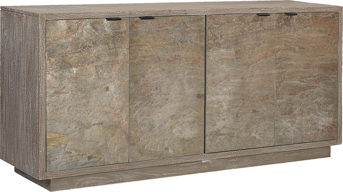 Melstone Brown Dark Wood Credenza | Rooms to Go