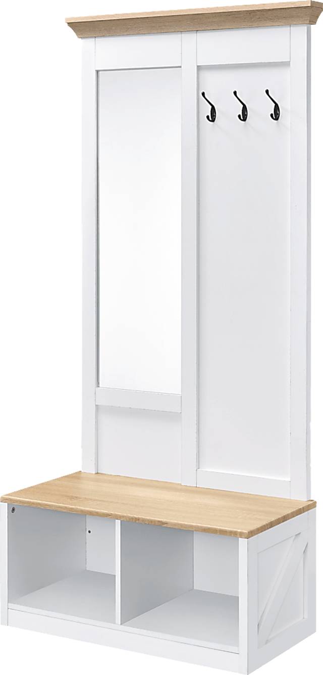 Meltany White Hall Tree - Thumbnail - Image 1
