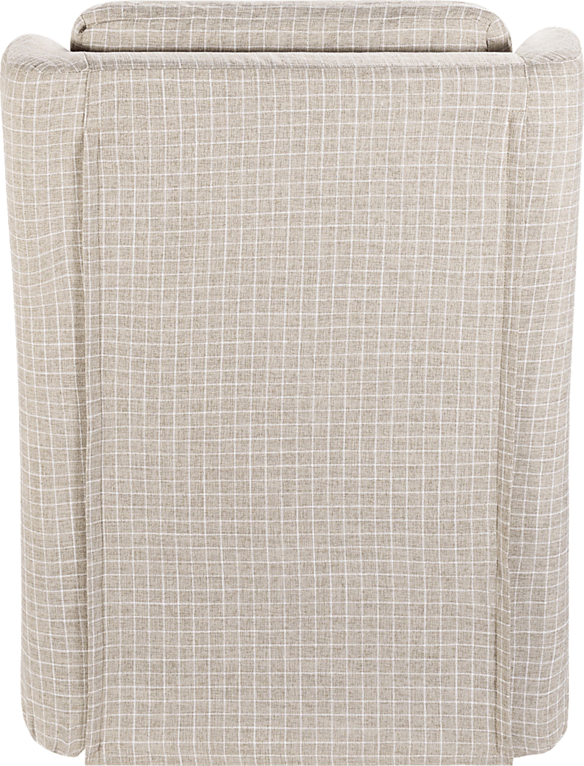 Melugo Beige Swivel Accent Chair - Image 4