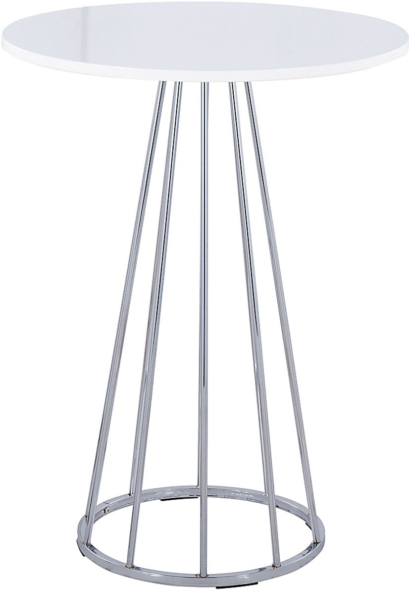 Memminger Chrome Counter Height Table