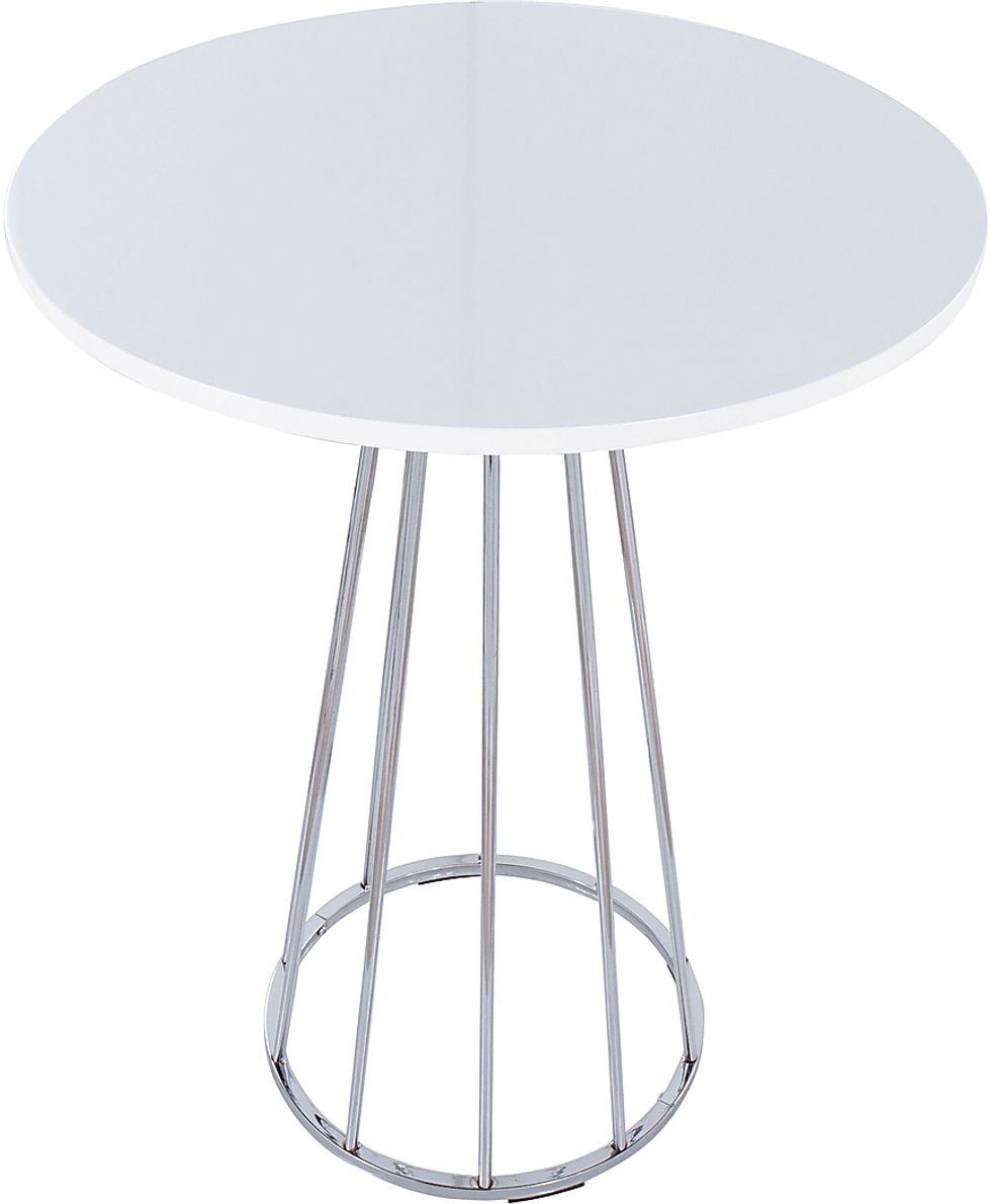 Memminger Chrome Counter Height Table