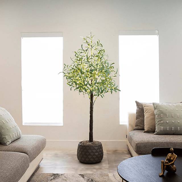 Menallen I Green Silk Tree with Lights - Thumbnail - Image 2