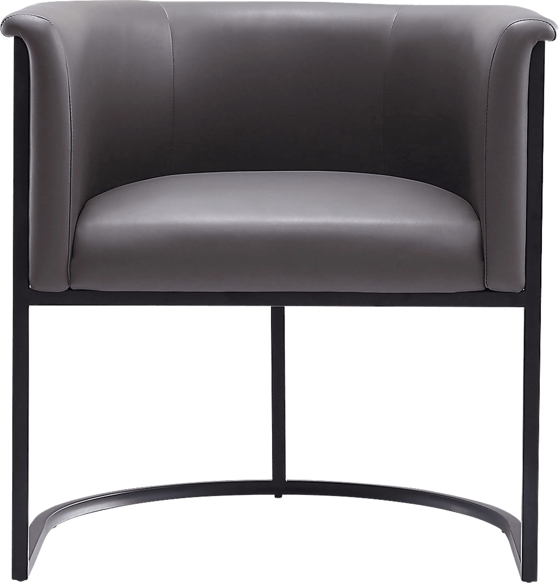 Menbali Pebble Gray Side Chair - Image 2