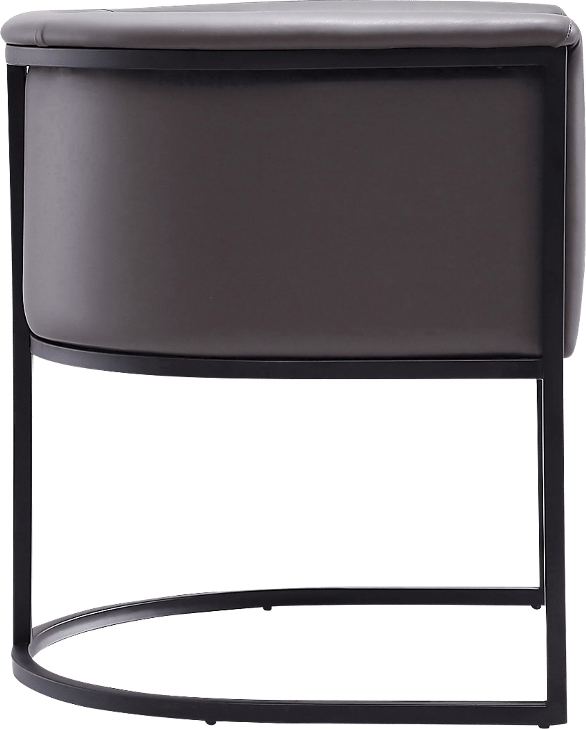 Menbali Pebble Gray Side Chair - Image 3