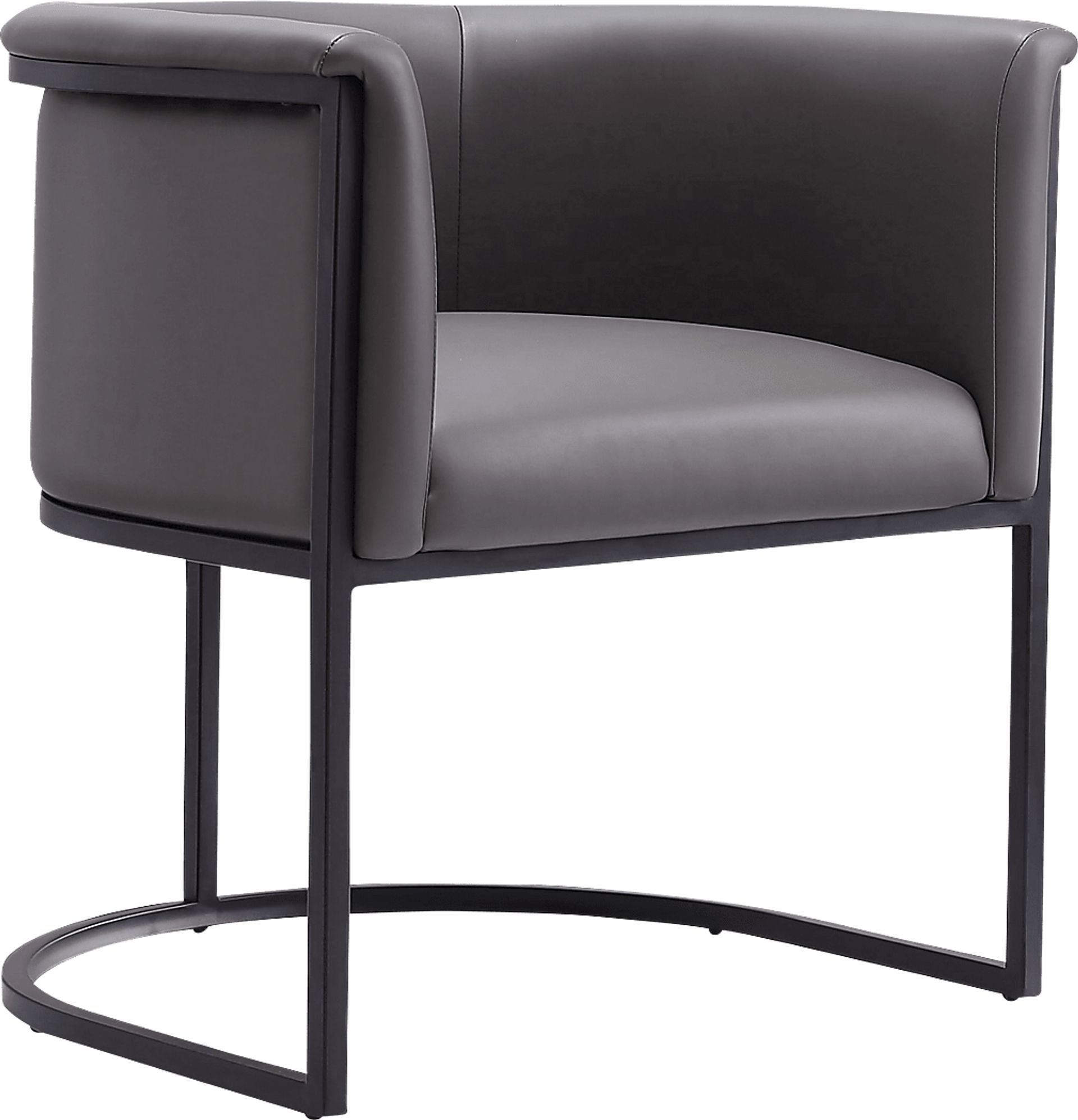 Menbali Pebble Gray Side Chair - Image 1
