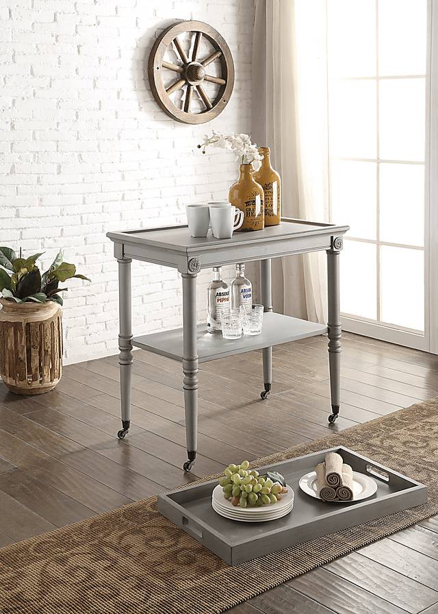 Mendel Gray Accent Table - Thumbnail - Image 4