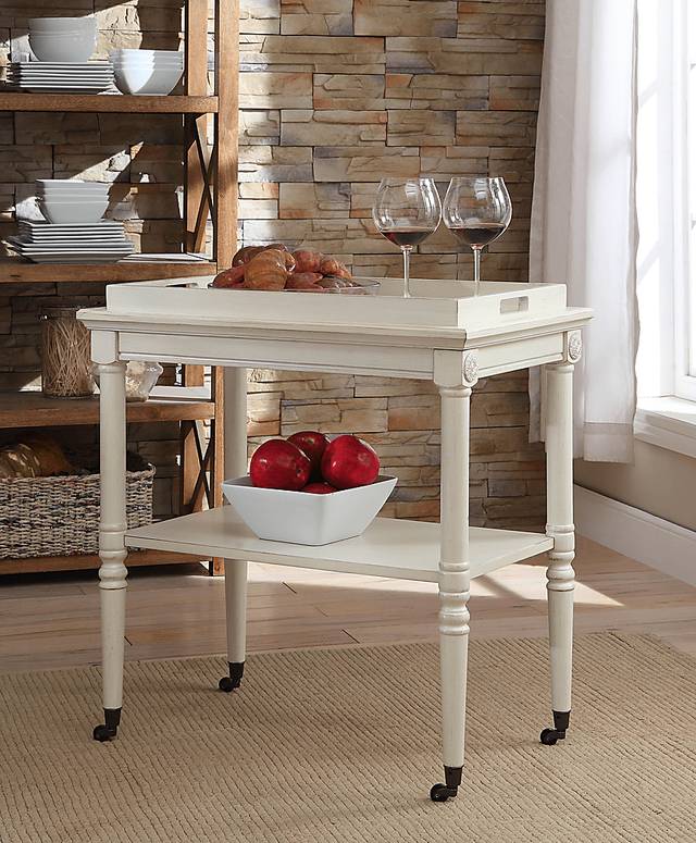 Mendel White Accent Table - Thumbnail - Image 2