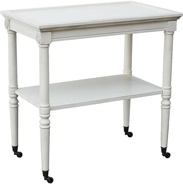 Mendel White Accent Table - Thumbnail - Image 1