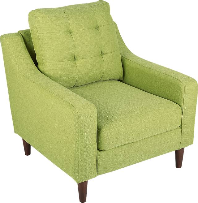 Menning Green Accent Chair - Thumbnail - Image 1