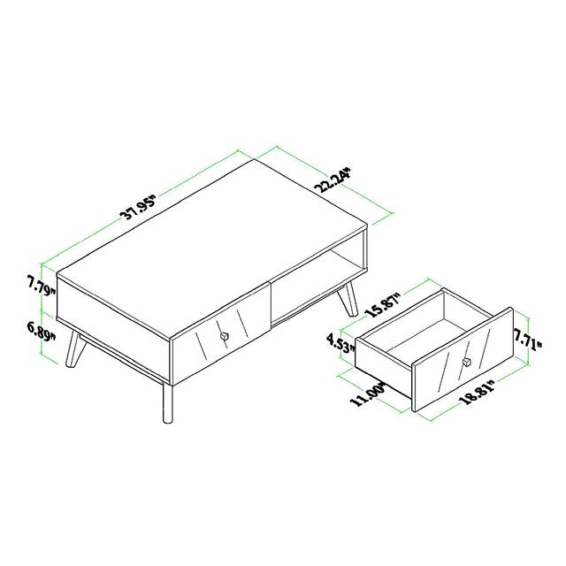 Menominee Brown Cocktail Table - Thumbnail - Image 11