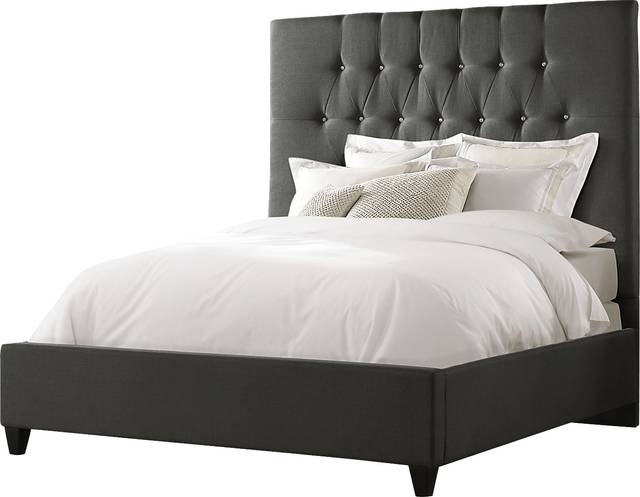 Mensano Charcoal Queen Bed - Thumbnail - Image 3