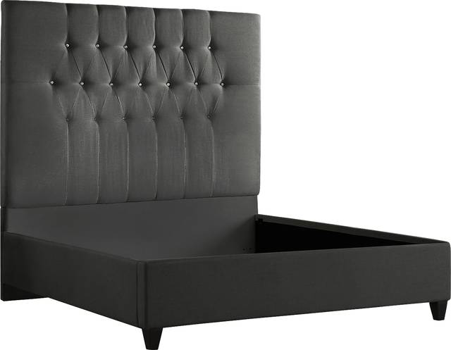 Mensano Charcoal Queen Bed - Thumbnail - Image 4