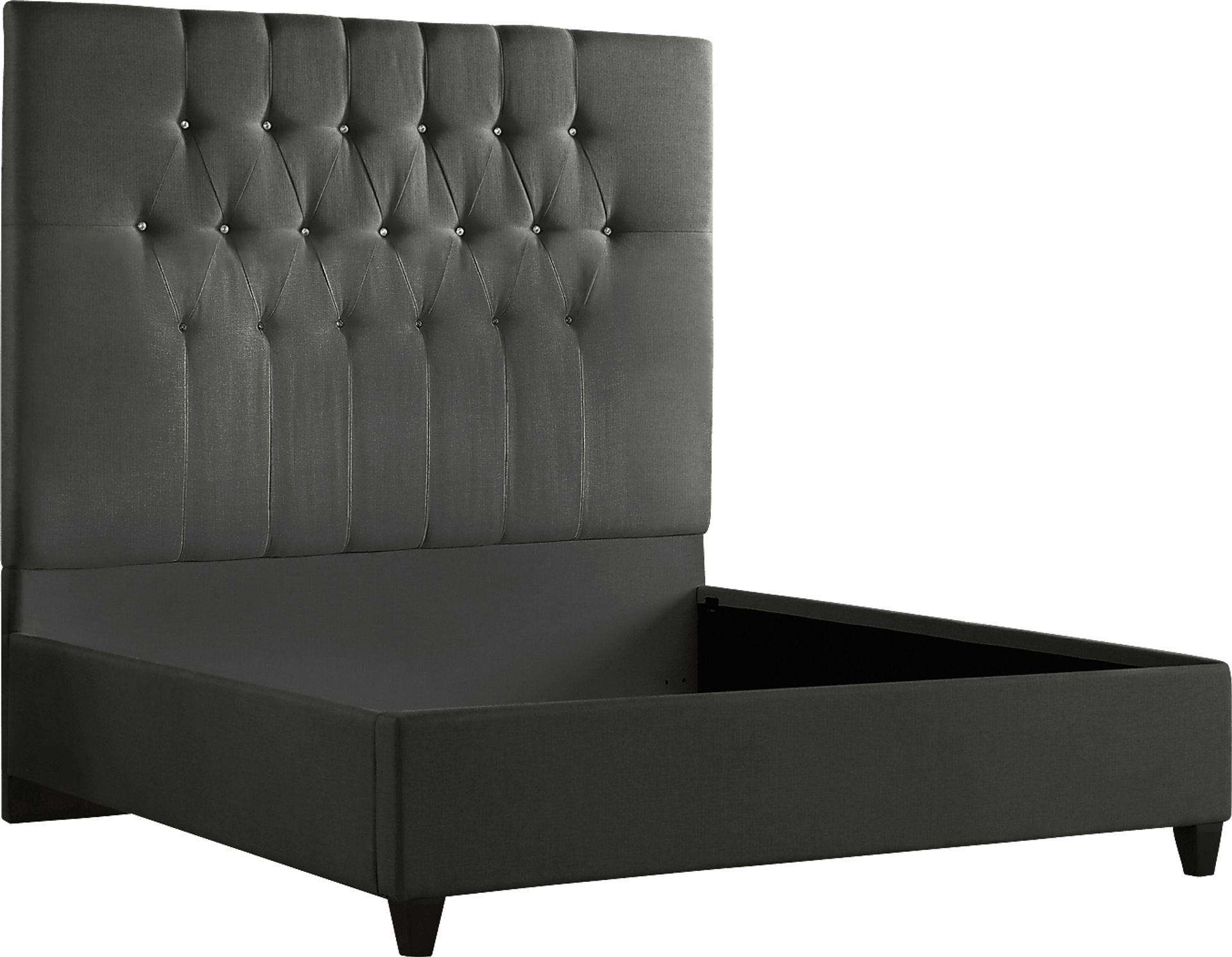 Mensano Charcoal Queen Bed - Image 4