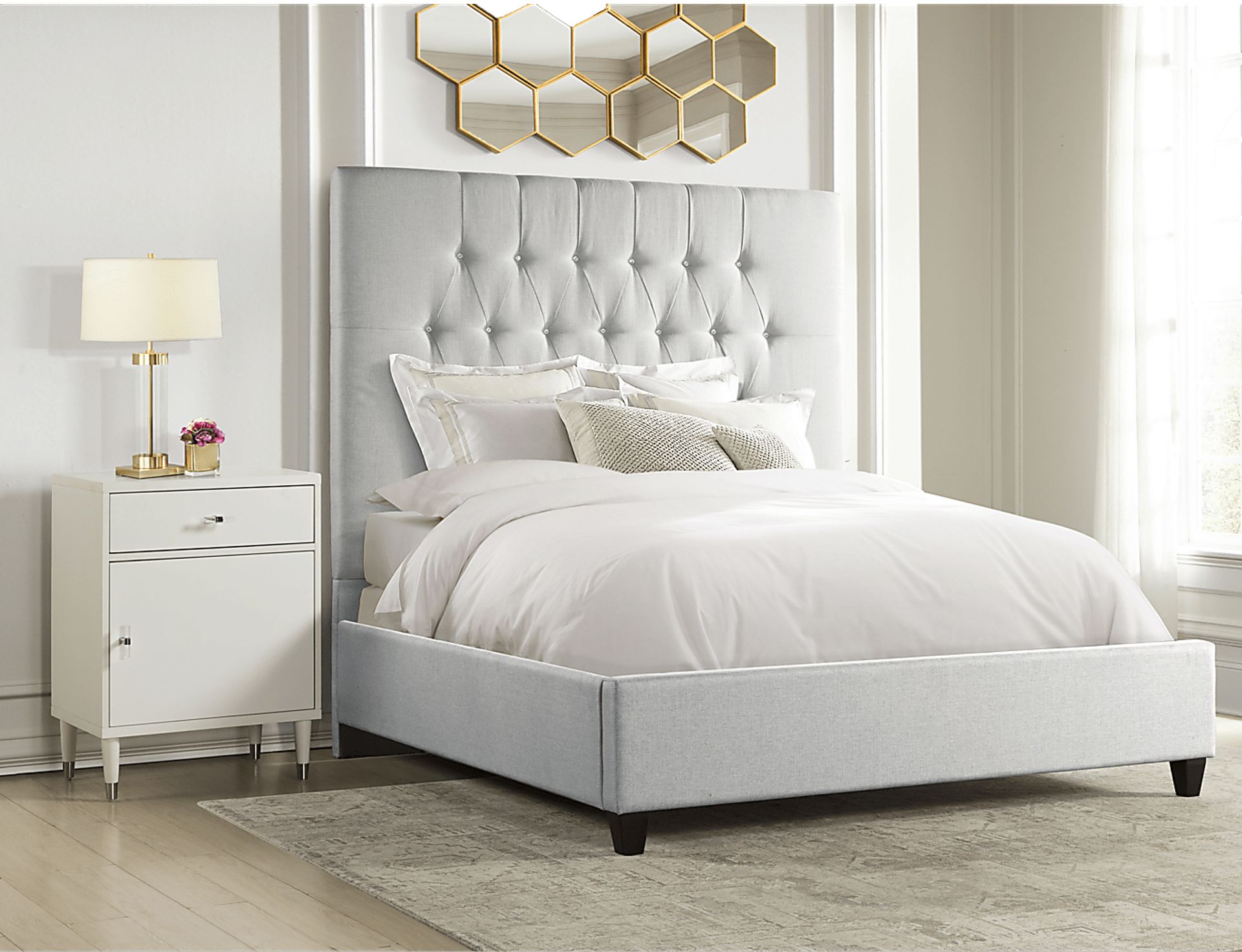 Mensano Gray Queen Bed - Image 7