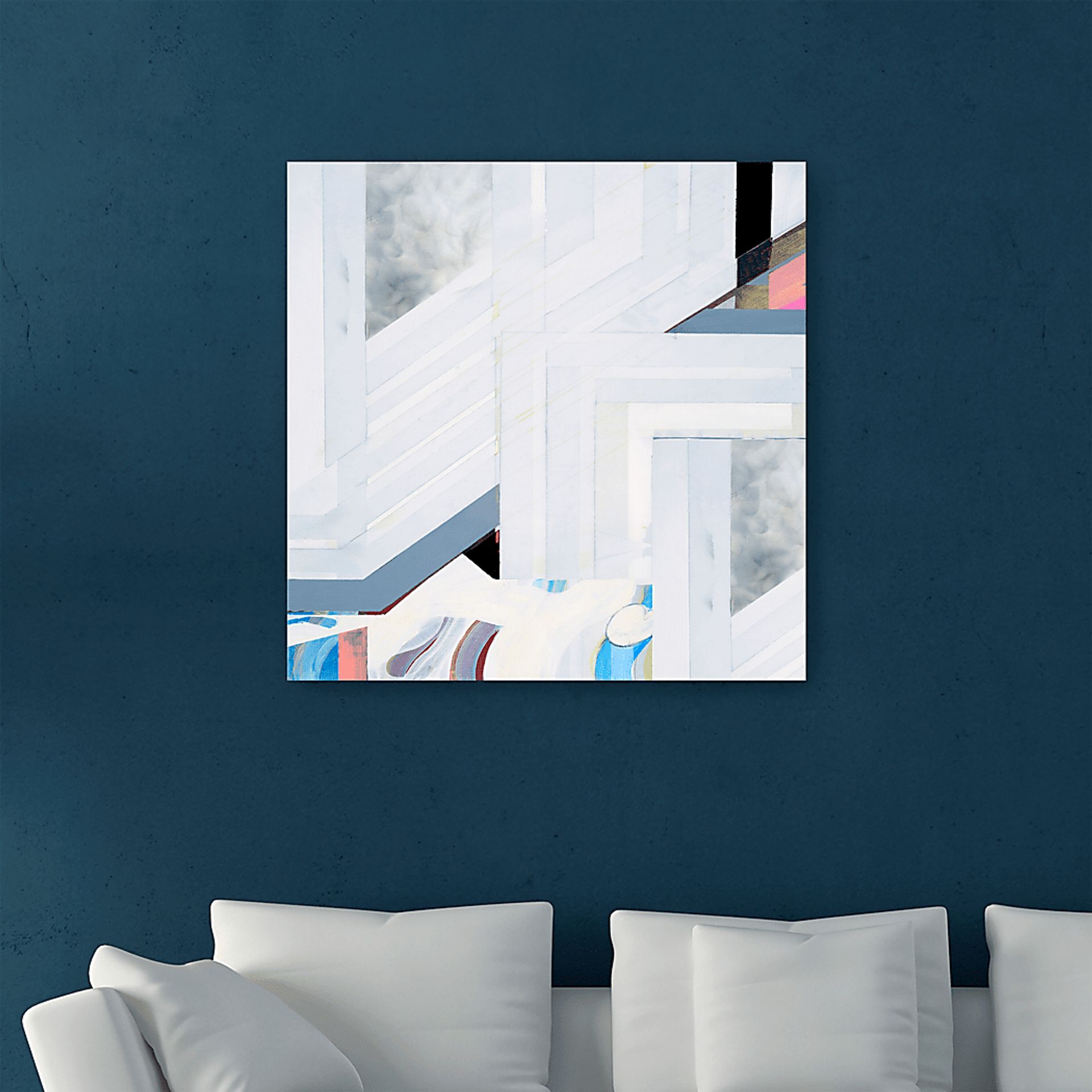 Mental Map Gray Artwork - Image 3