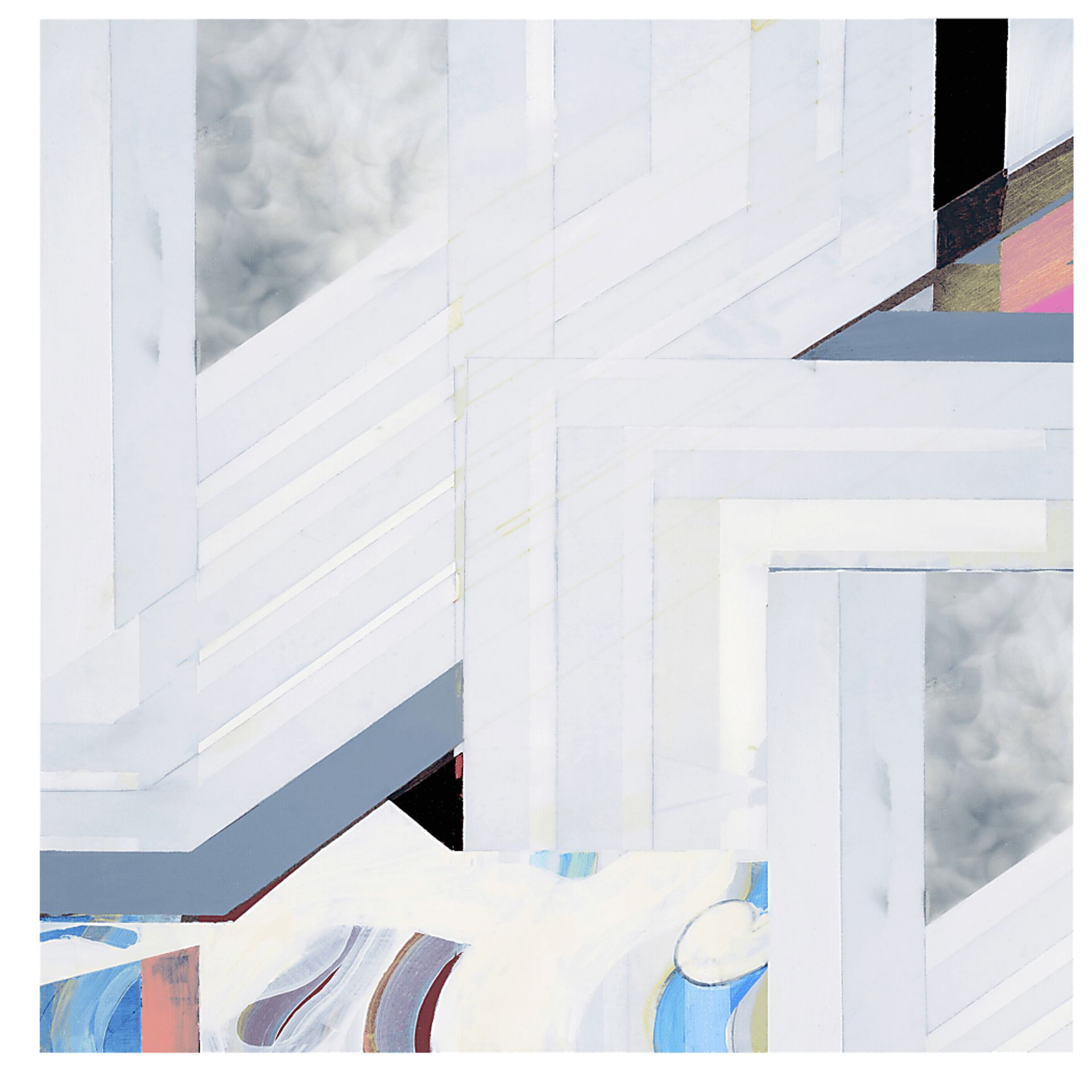 Mental Map Gray Artwork - Image 1