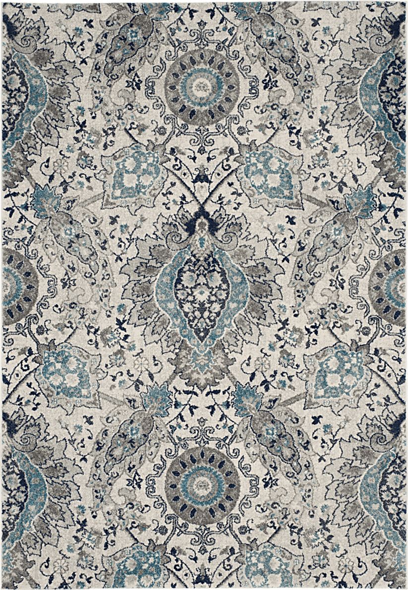 Mentmore Trace Light Gray 6'7 x 9'2 Rug