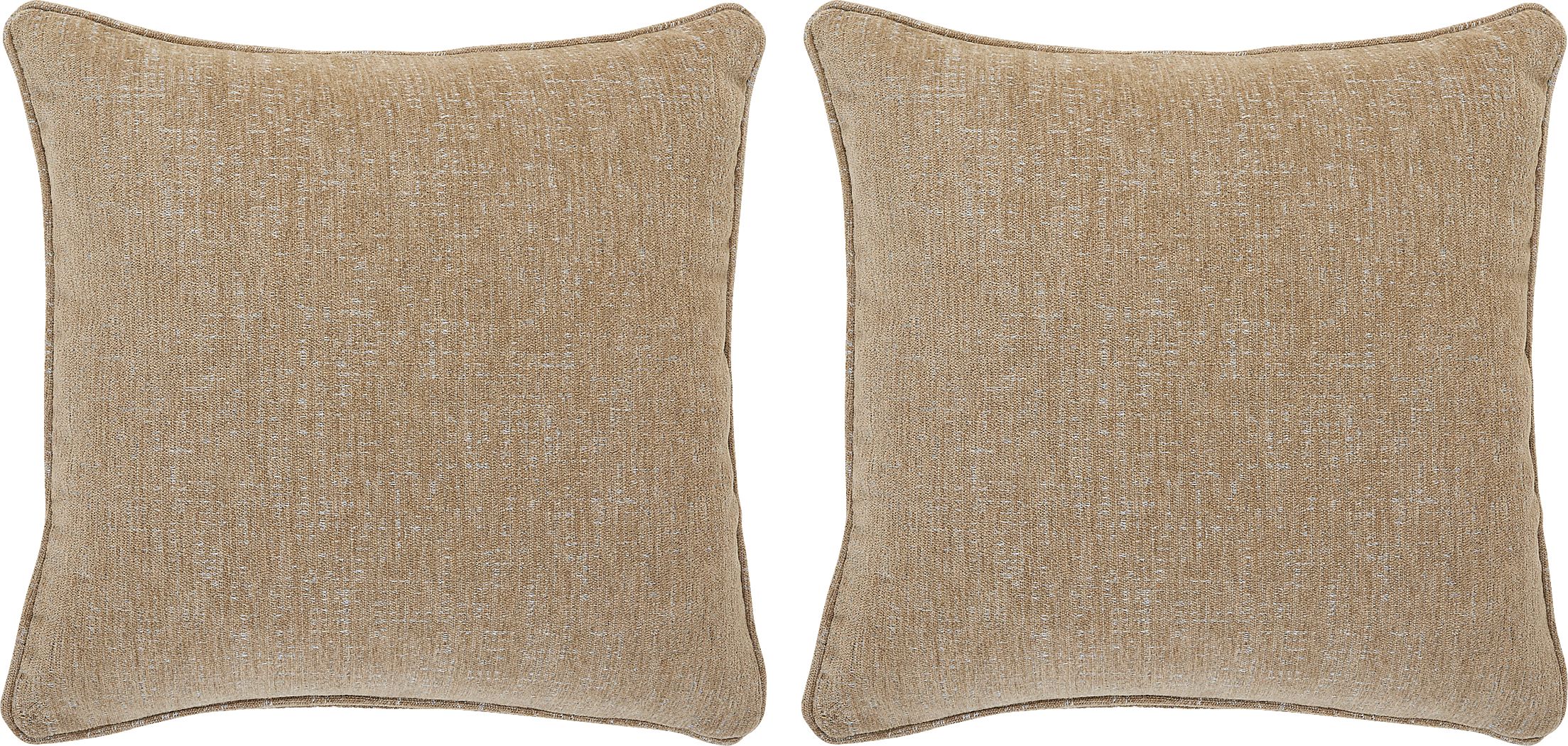 Mentor Wren Mocha Indoor/Outdoor Accent Pillow, Set of 2