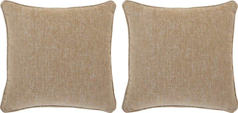 Mentor Wren Mocha Indoor/Outdoor Accent Pillow, Set of 2