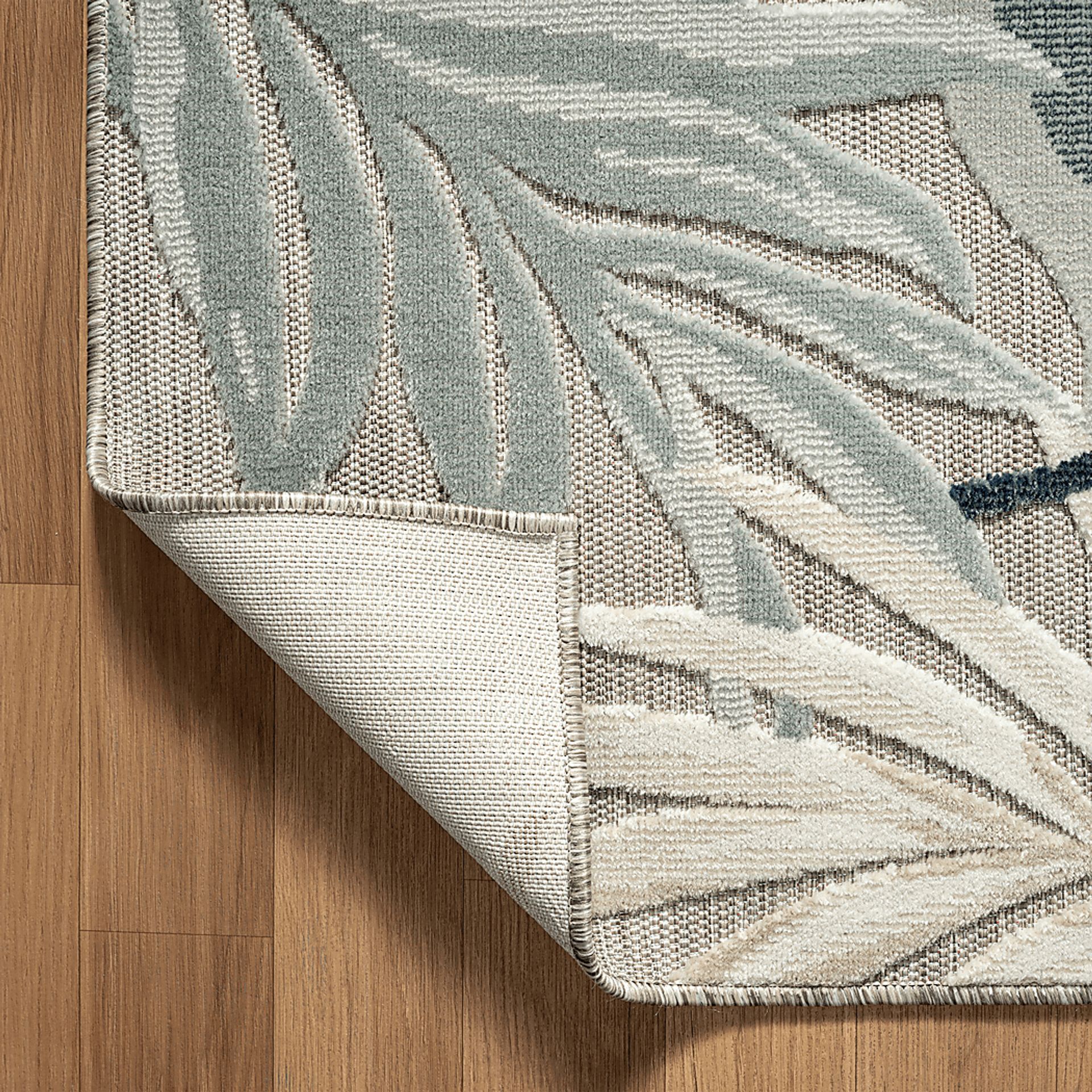 Mepini Cream 7'9 x 9'9 Indoor/Outdoor Rug - Image 5