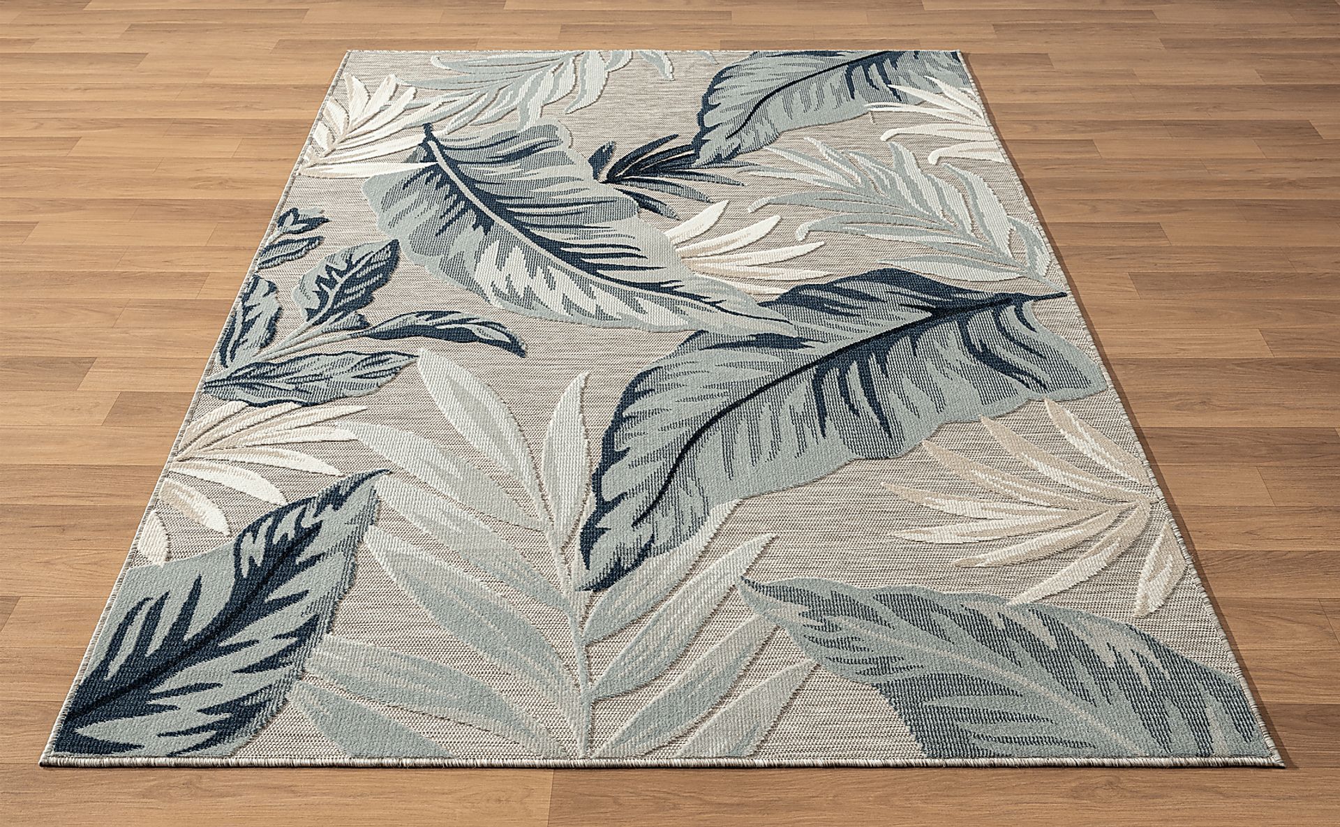 Mepini Cream 7'9 x 9'9 Indoor/Outdoor Rug - Image 8